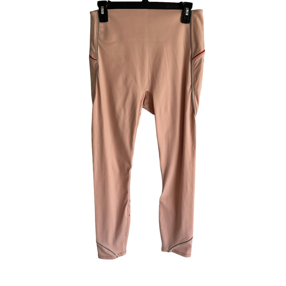 FABLETICS High Waisted Motion 365 7/8 Reflective Pink Ladies Leggings, L